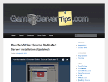 Tablet Screenshot of gameservertips.com